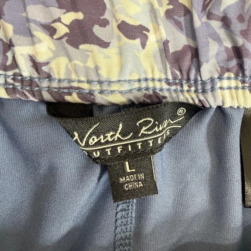 North River Outfitters Aleutian Floral Skort Blue Gray Size L NRL3038 Activewear